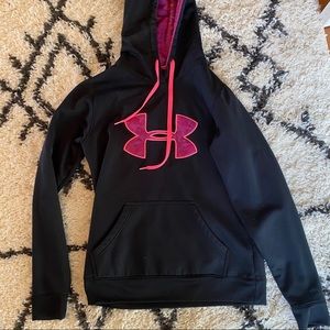 Pink and Black Under Armour Women’s Sweatshirt